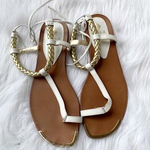 Isola Adena Grecian Thong Sandals Gold